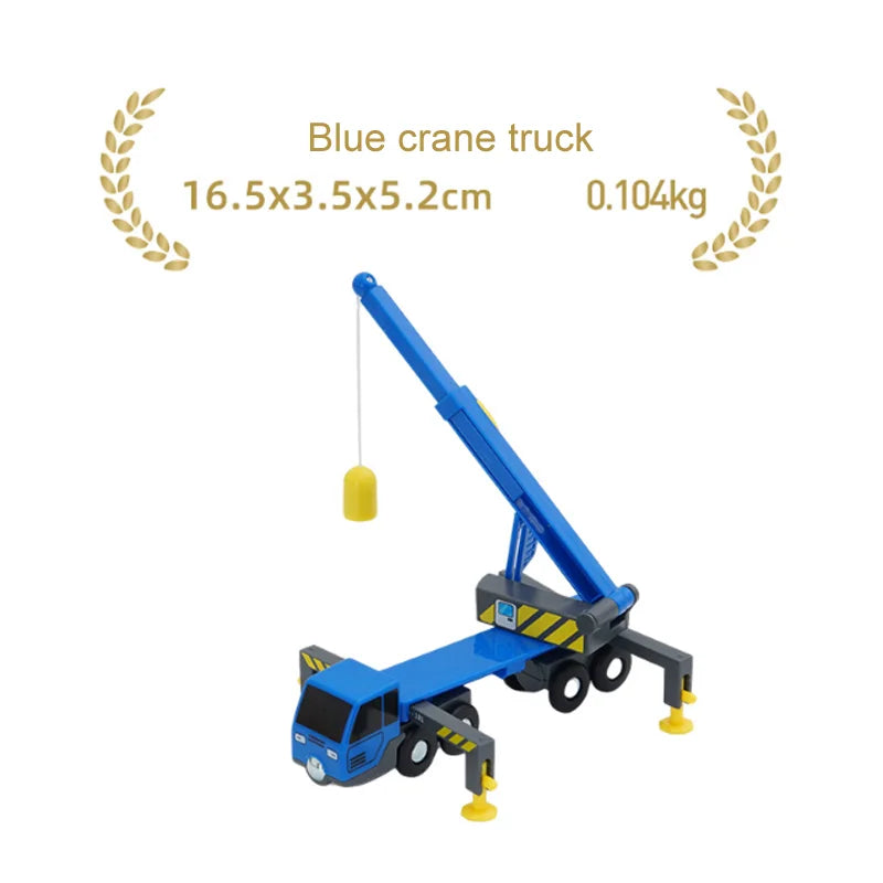 New Wooden Train Tracks Scene Accessories Mountain Tunnel Bridge Crane Tower Compatible ALL Brand Wooden Track Toys For Kids