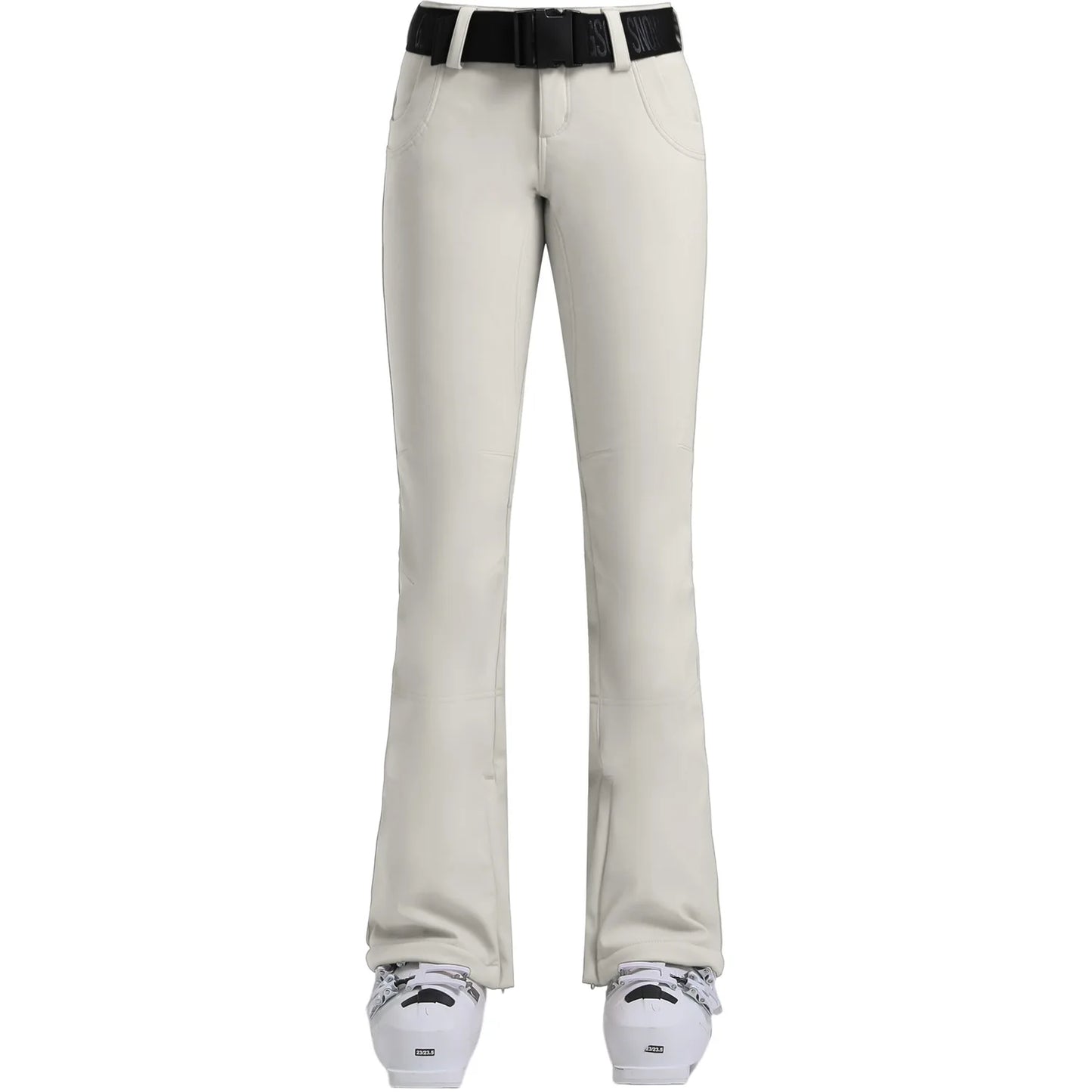 New Women's Skiing Pants Stretch Slim-fit Dual-layer Insulated Professional Windproof Waterproof Breathable Solid Color Ski Pant