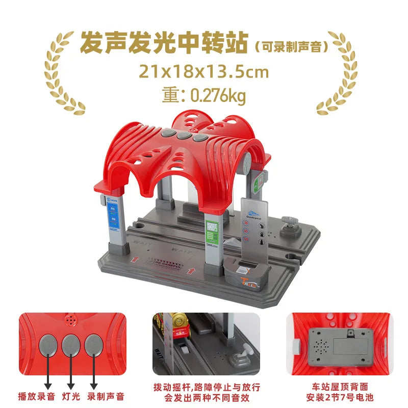 Wooden Track Accessories Rail Connectors set Wooden Train Toys Wood Railway Beech Turntable Bridge Tunnel Urban Rail set