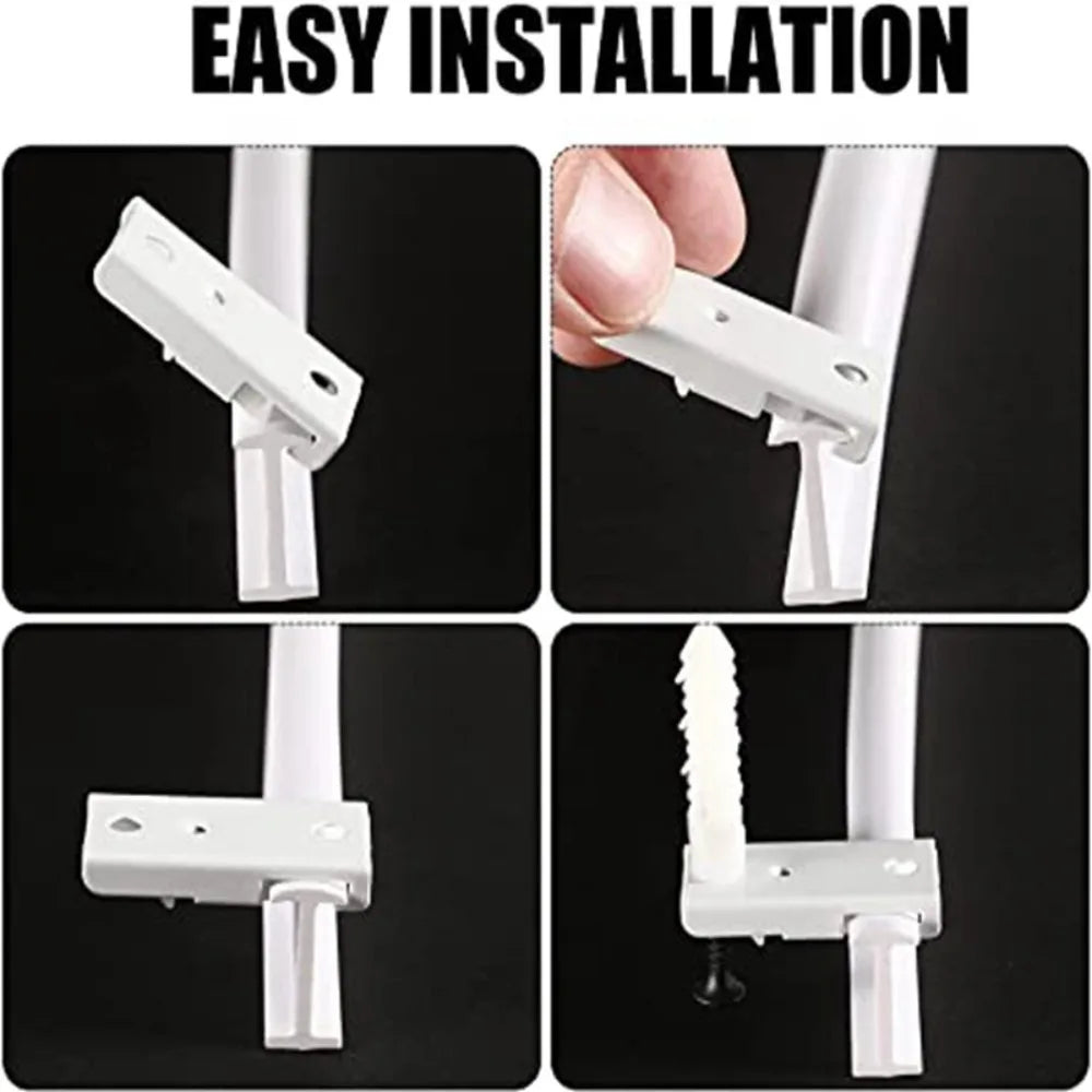 Curtain Track Silencer White Curtain Rail Plastic Curtains Visible Track