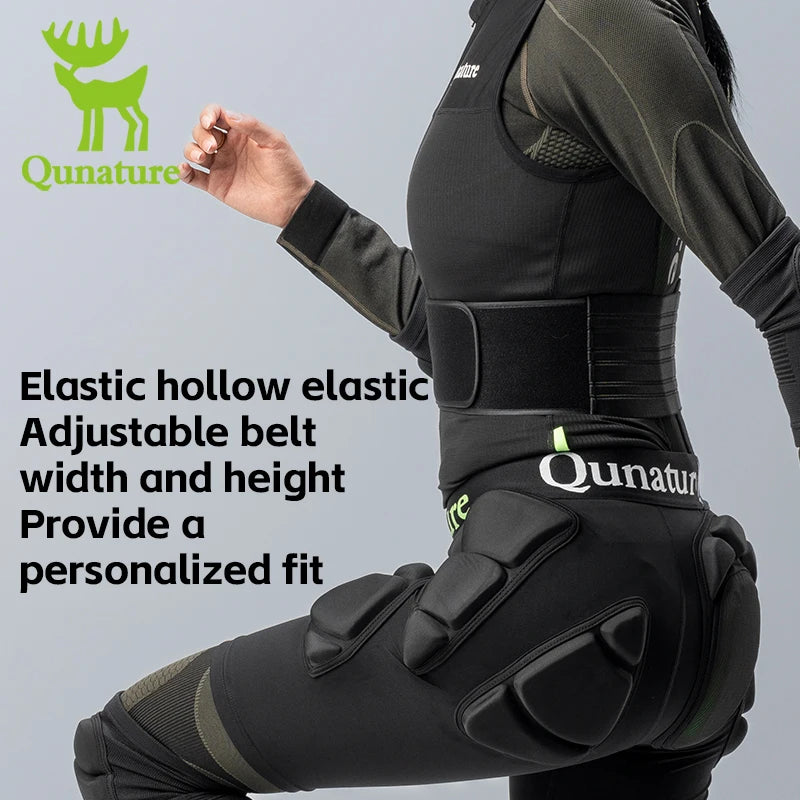Qunature Ski Vest  Outdoor Sports Back Protection Vest Adults Thickened ESA Pad Protector Breathable Ski Snowboard Vest