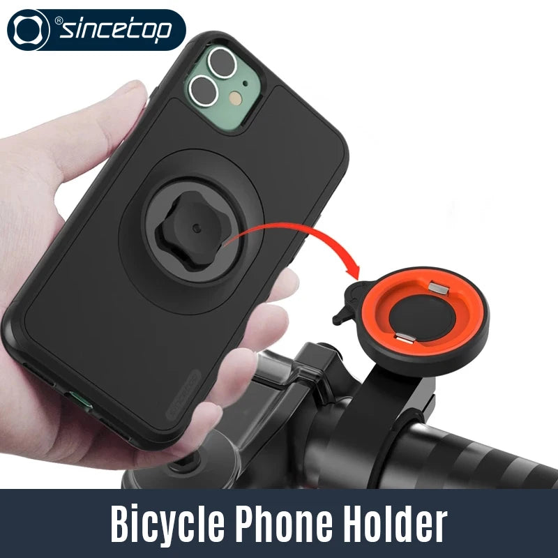Premium Shockproof Bike Phone Mount - Anti-Vibration Motorcycle Holder with Case
