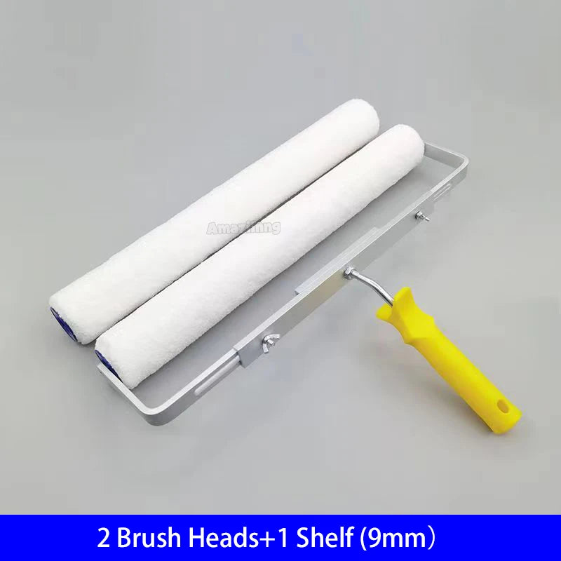 Professional 18-Inch Paint Roller Brush Set with Aluminum Handle - 6mm/9mm Microfiber