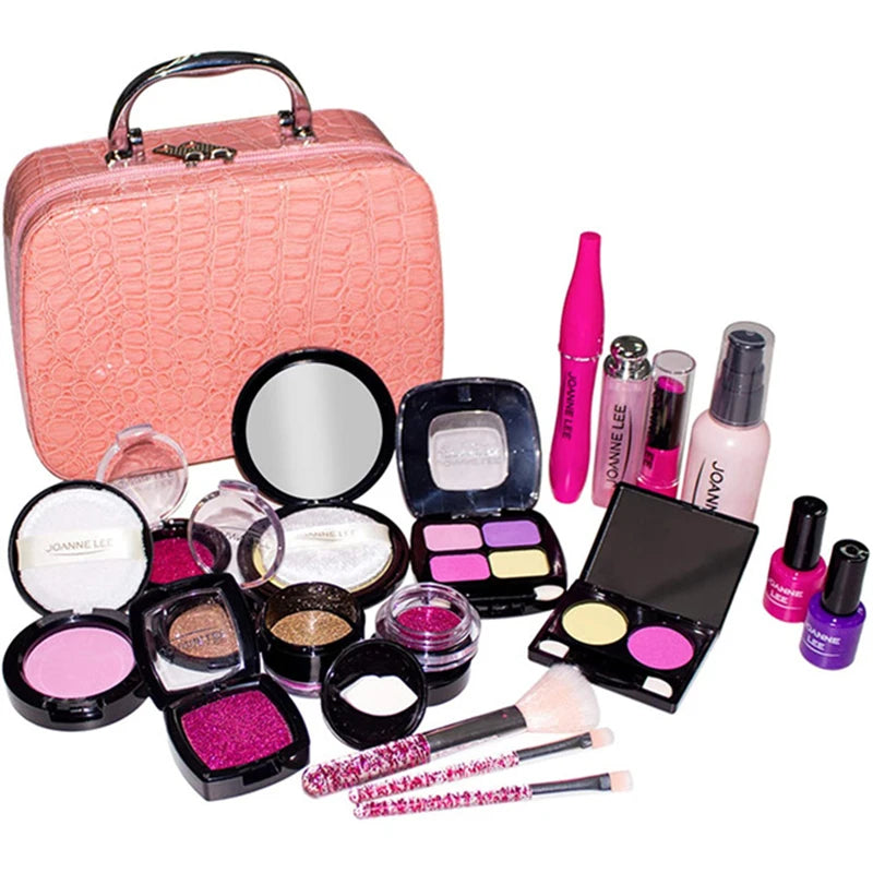 Premium Pretend Makeup Set with Cosmetic Bag - Complete Play Beauty Kit