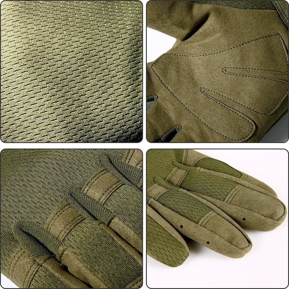 Outdoor Sports Tactical Gloves Training Climbing Shooting Hunting Cycling Ski Bicycle Riding MTB Road Bike Anti-skid Mittens Men