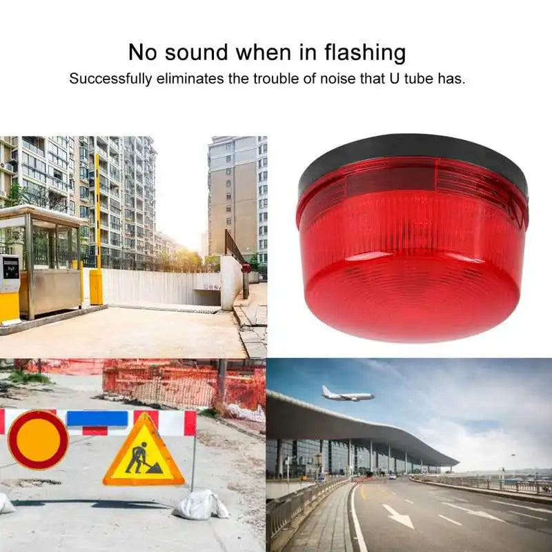 Strobe Warning Light 12v 24v 220v Bolt Type High-light Flashing Beacon Led Indicator Lamp for Security System H