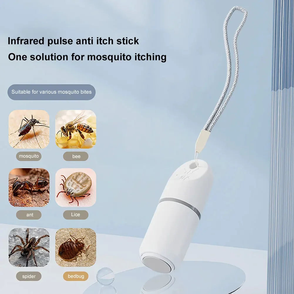 Mosquito Bite Relief Pen - Portable Heat-Based Itch Relief Device for Adults & Children