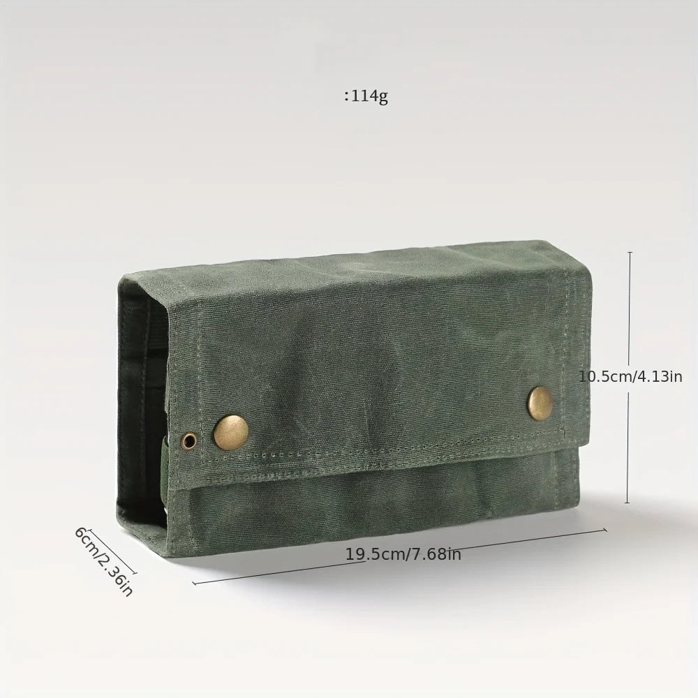 Waterproof Canvas Spice Storage Bag for Outdoor Camping & BBQ