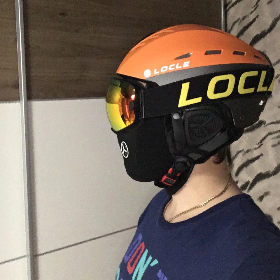 LOCLE Ski Helmet Men Women Children Kids CE Safety Winter Sports Snow Skiing Snowmobile Snowboard Skateboard Helmet Size 52-61cm