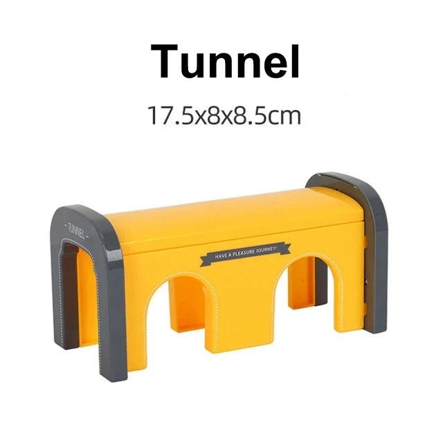 Wooden Track Accessories Beech Wood Railway Train Track Bridge Station Parts fit For All Brands Wooden Tracks Toys For Kids