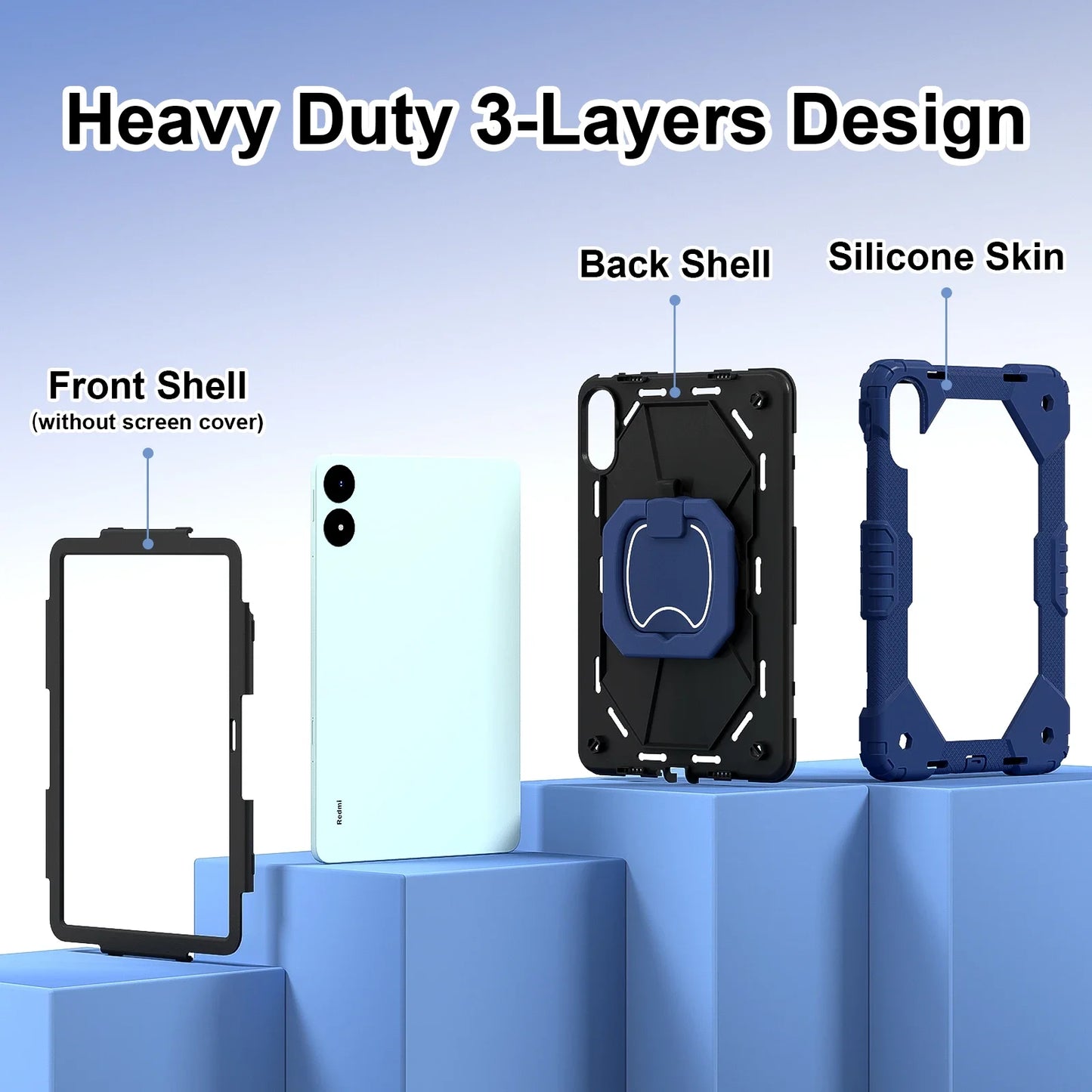 Tablet Case for Xiaomi Redmi Pad 2 11 2025 Pro 12.1inch Tablets Cases Protector Silicone Cover for Xiaomi POCO Pad 12.1 Funda