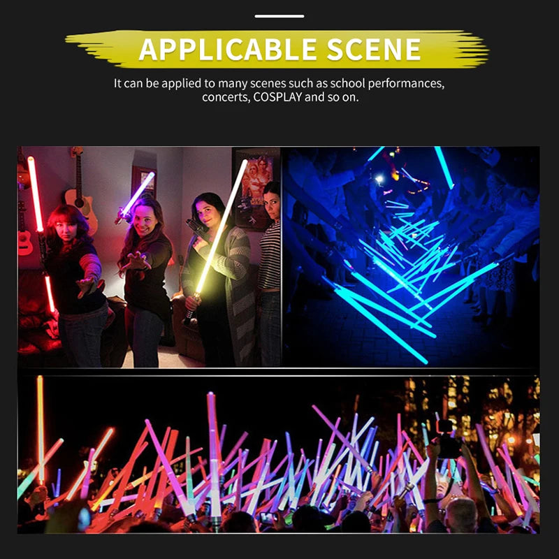 Premium RGB Lightsaber - 7 Color Changing LED Laser Sword with Sound