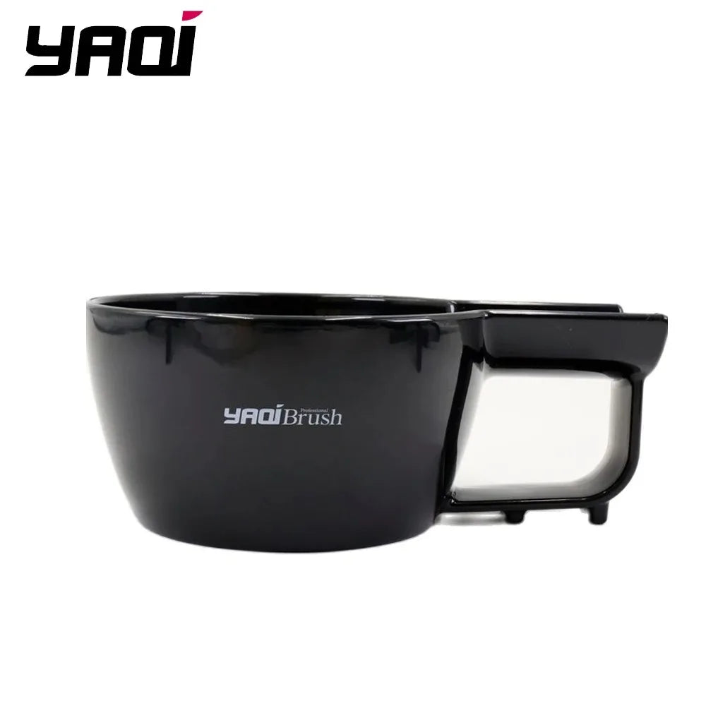 Yaqi High Quality Dark Blue Color Plastic Shaving Bowl For Men Shaving Brush