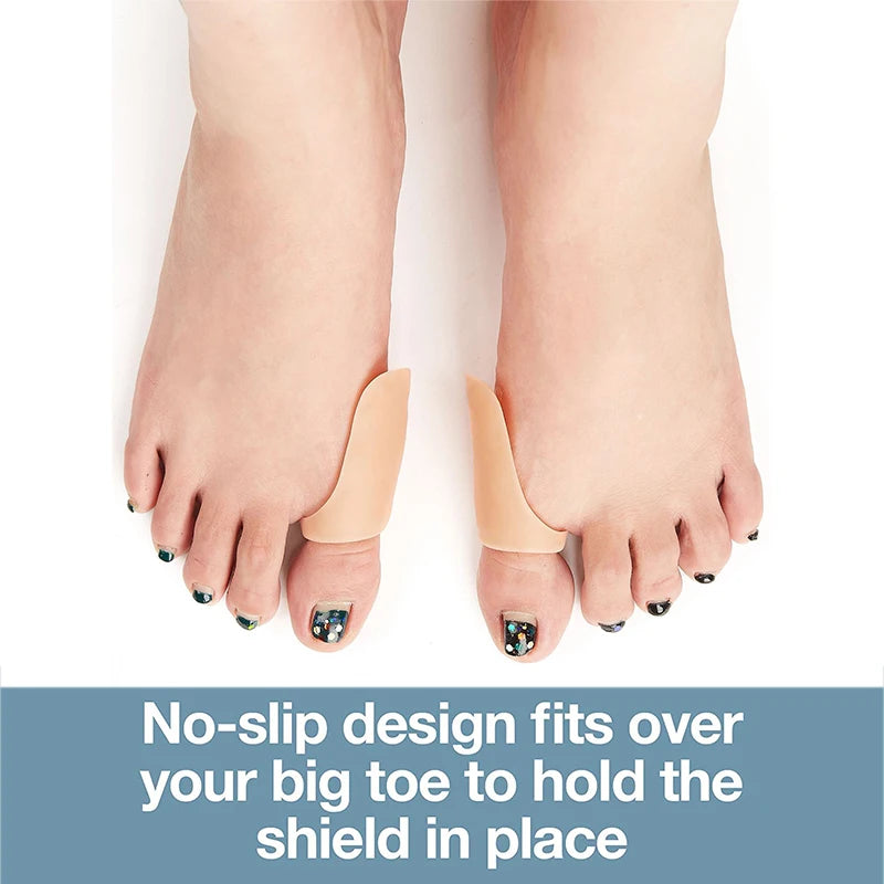 Pexmen 2/4Pcs Gel Bunion Protector Shield Bunion Pads and Cushion for Big Toe Relieve Foot Pain for Rubbing and Pressure