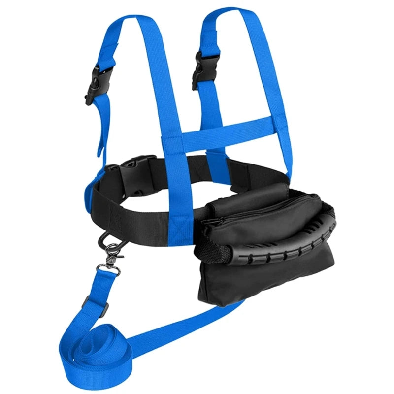 Kids Ski Harness Snowboard Training Harness Ski Traction Rope Skating Training Safety Strap with Handle Removable Leash