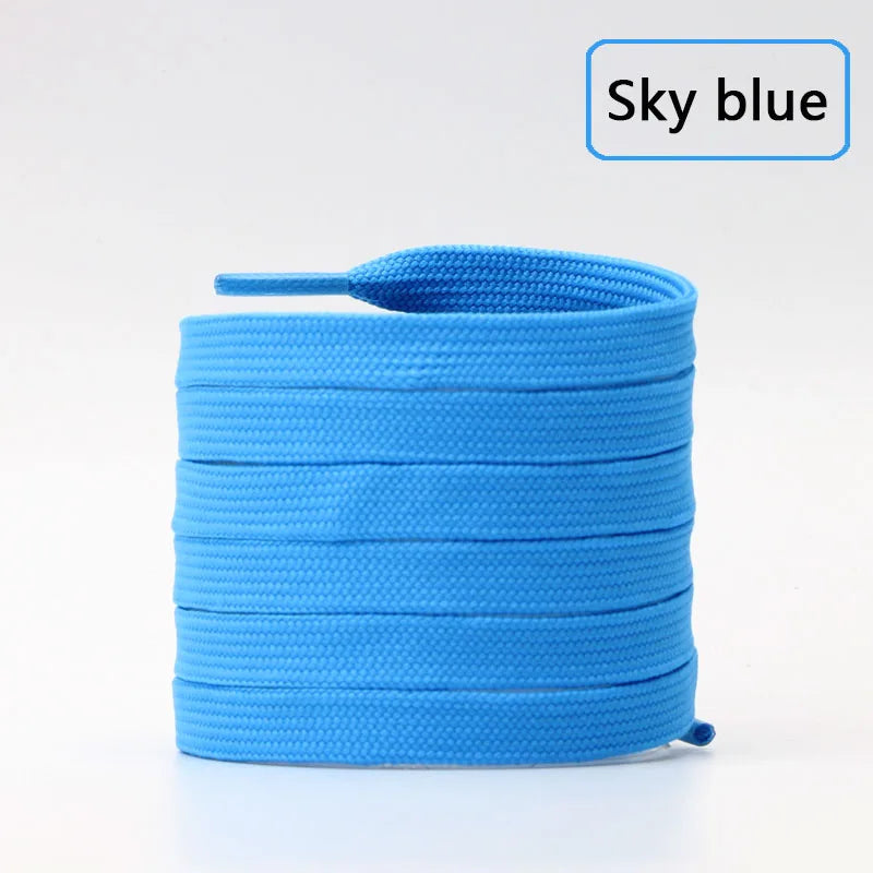 1 Pair Solid Flat Shoe Laces Canvas Shoelaces for Sneakers Woman Men Shoelace Classic Tennis Laces for AF1 Shoestrings