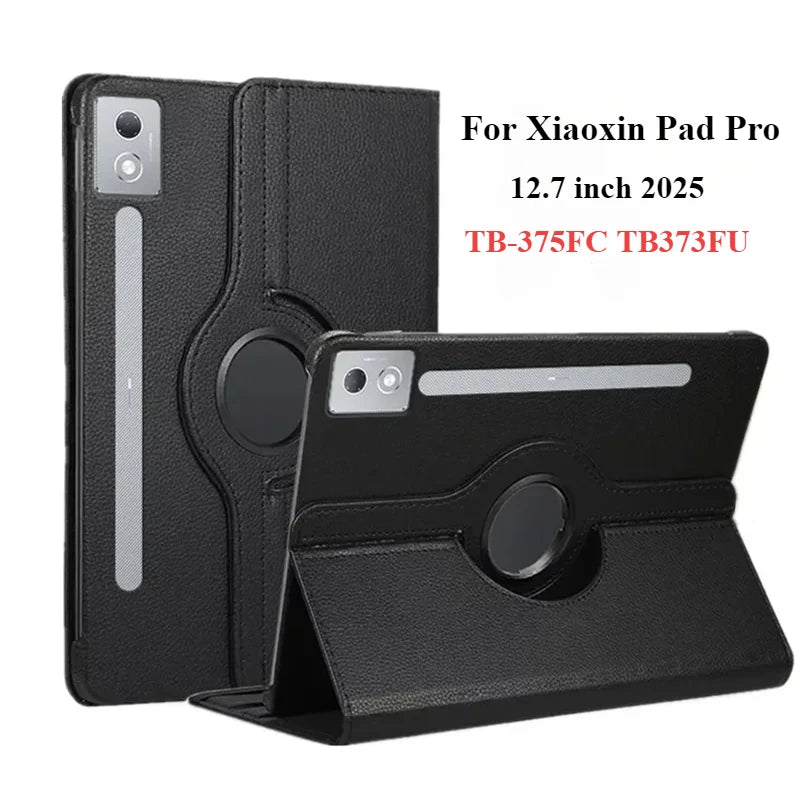 For Lenovo Xiaoxin Pad Pro 12.7inch 2025 360 Degree Smart Leather Rotating Tablet Cases Funda For Tab P12 12.7" 2023 Coque Cover