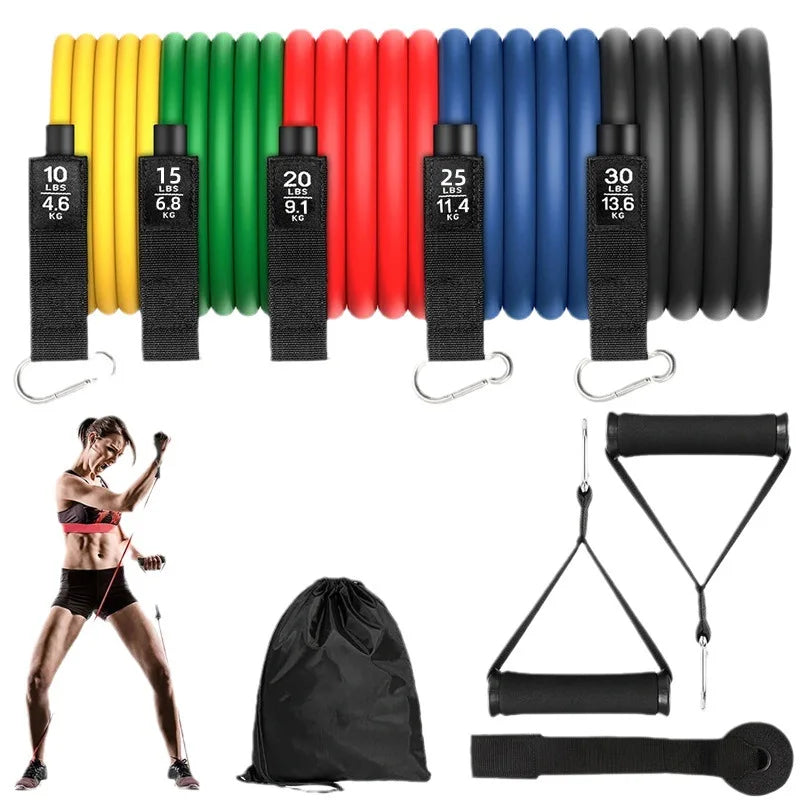 Premium 11-Piece Resistance Band Set - Multifunctional Training System