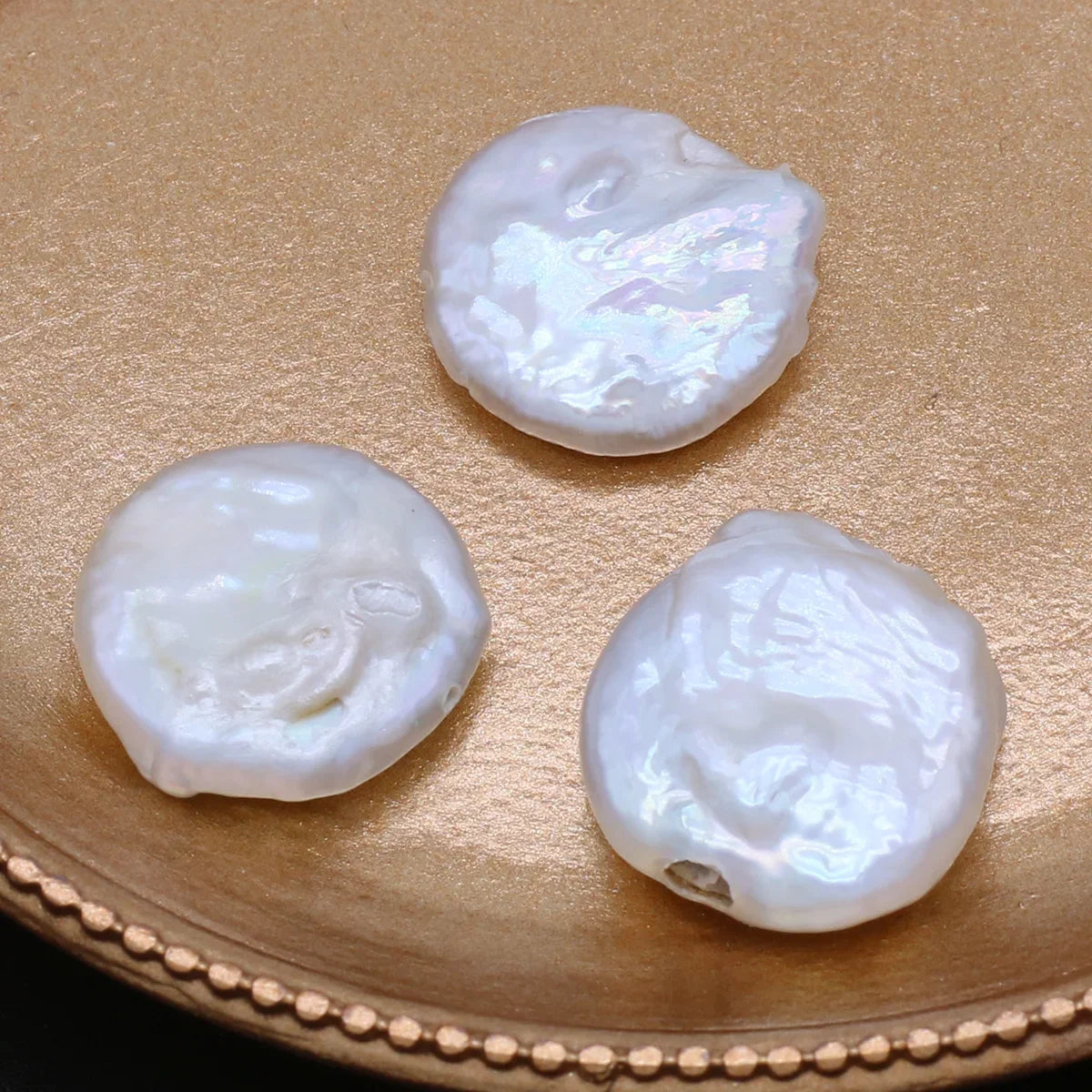 3pcs/lot Natural Freshwater Pearl Beads No Hole Irregular Pearl Loose Beads for DIY Necklace Jewelry Accessories