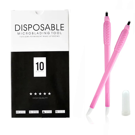 Professional Microblading Eyebrow Pen Set - 18U Blade (10 Pack)