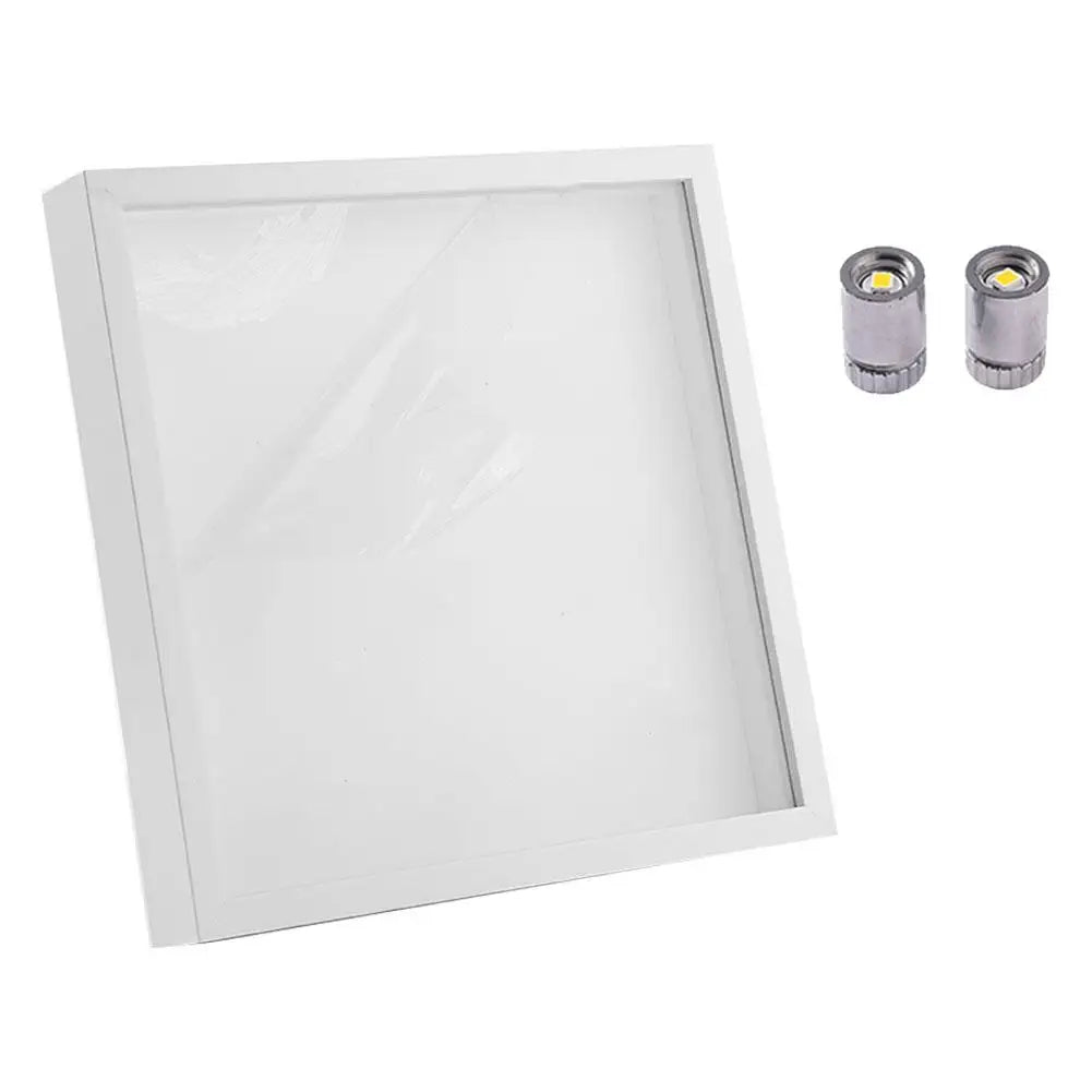 1pcs Mini Museum Photo Album Mini Museum Silhouette Box Stylish Creative Memory Display Kit with Miniature Statue and Gold Frame
