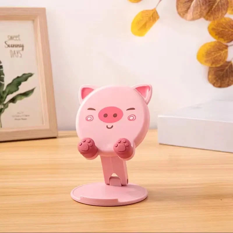 Cute Cartoon Phone & Tablet Stand - Foldable Desktop Holder