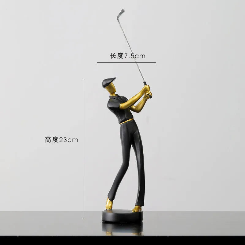 Nordic Golf Character Ornament Light Luxury High-end Office Desktop Study Living Room TV Cabinet Home Decoration