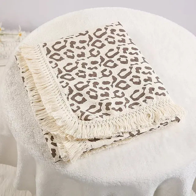 Premium Cotton Muslin Baby Blanket - Cute Bear Swaddle for Newborns