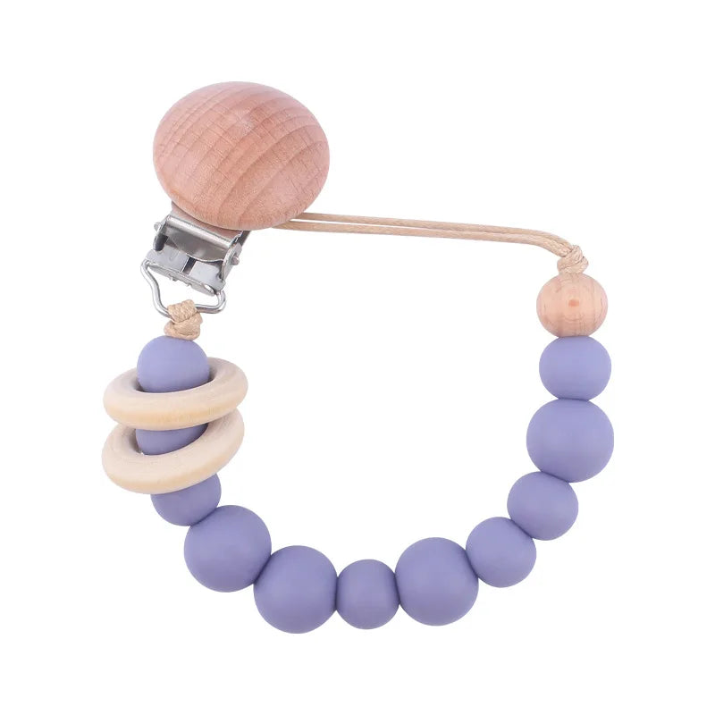 Premium Silicone Pacifier Clip - Anti-Drop Baby Soother Chain