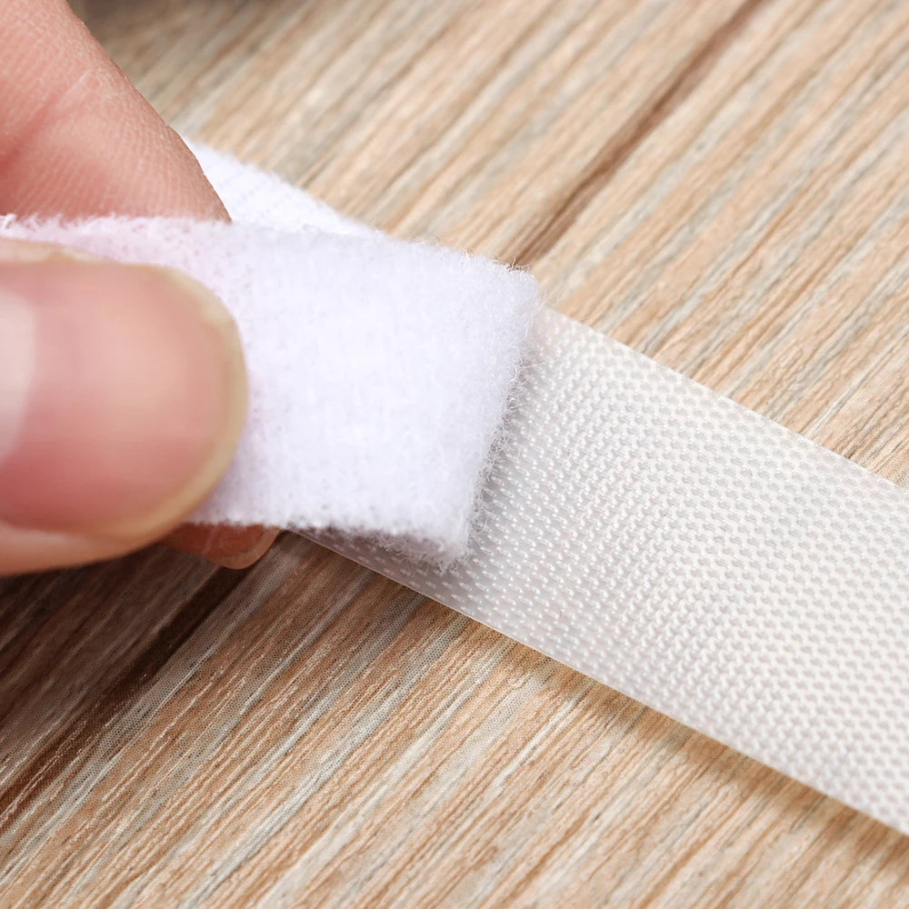 6/8/20mm Width Doll Clothes Fastener Tape Thin Magic Tapes Sticker Paste Strap Sewing Stickers Black/White Clothing Accessories
