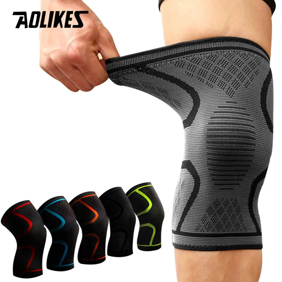 Premium Compression Knee Support - Elastic Sports Brace for Running & Basketball
