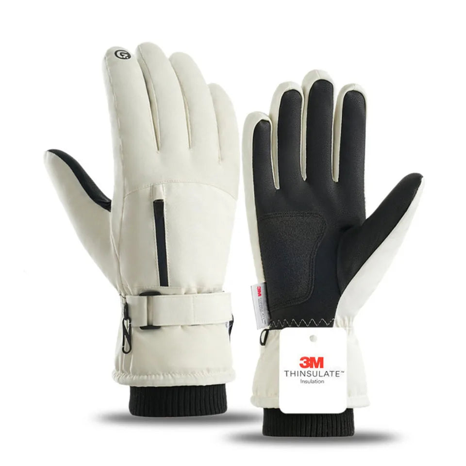GTUBIKE 1 Pair Winter Men Women Gloves TouchScreen Waterproof Windproof Gloves Outdoor Sports Warm Cycling Snow Ski Gloves