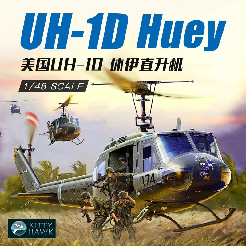 Kitty Hawk  1/48 assembly model  KH80154 US UH-1D'Huey 'Helicopter -Aircraft Model Kit