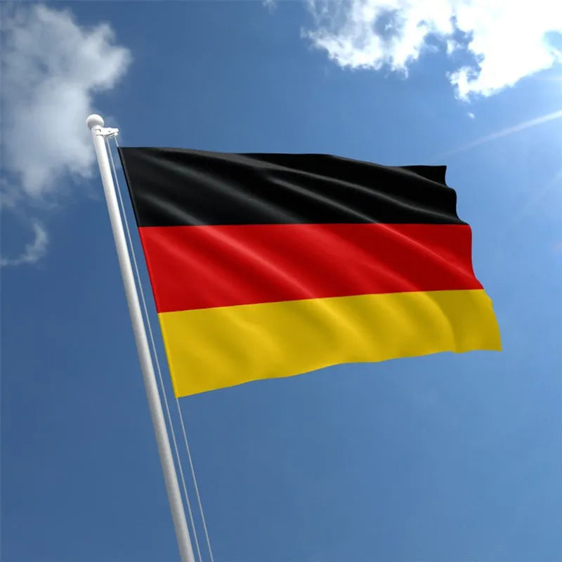 3x5 ft Polyester De Deu German Flag 4x6 ft Outdoor Germany National Flag 5x8 ft Printing Black Red Yellow Flying Flag in Stock
