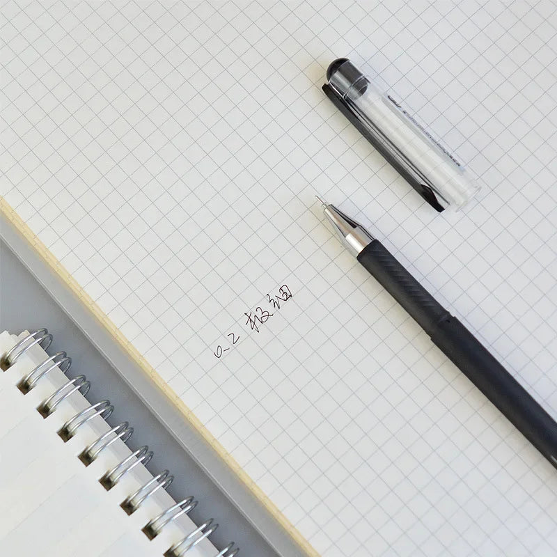 4 pcs/lot 0.2mm Fine Gel Pens White Black Finance Needle Pens for Writing Office School Supplies 0.2 Thin Line Pen Stationery