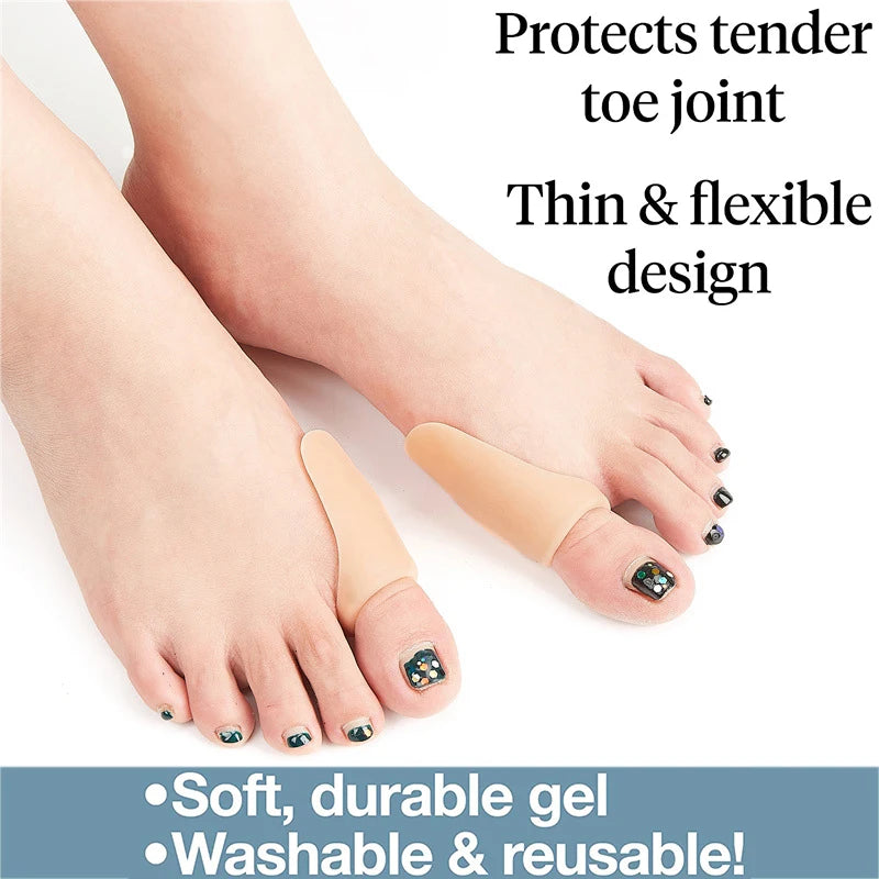Pexmen 2/4Pcs Gel Bunion Protector Shield Bunion Pads and Cushion for Big Toe Relieve Foot Pain for Rubbing and Pressure