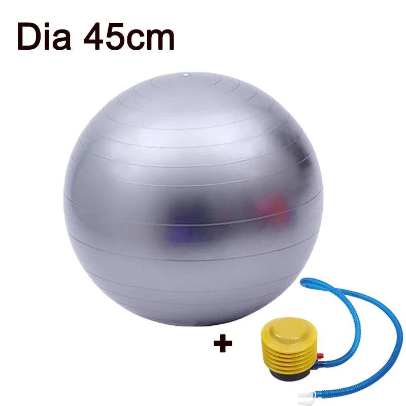 Premium Yoga Ball - Anti-Burst Exercise Ball 25cm/45cm with Pump