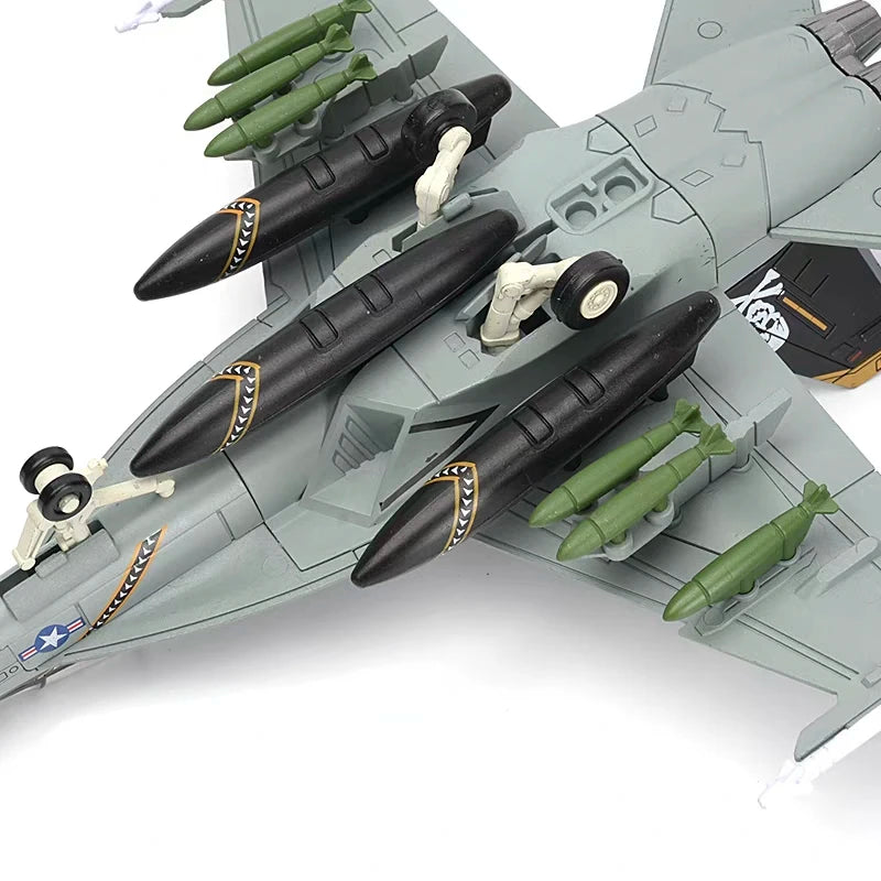 1:72 Scale Replica F18 F-18 VF103 Grumman Tomcat Super Hornet F/A-18F Pirate Flag Fighter US Navy Plane  Military Model Toy