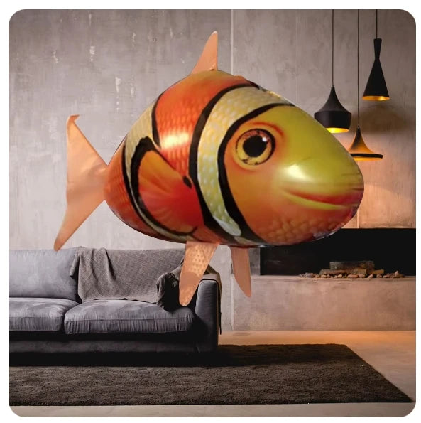 Premium RC Air Swimming Shark - Inflatable Remote Control Flying Fish