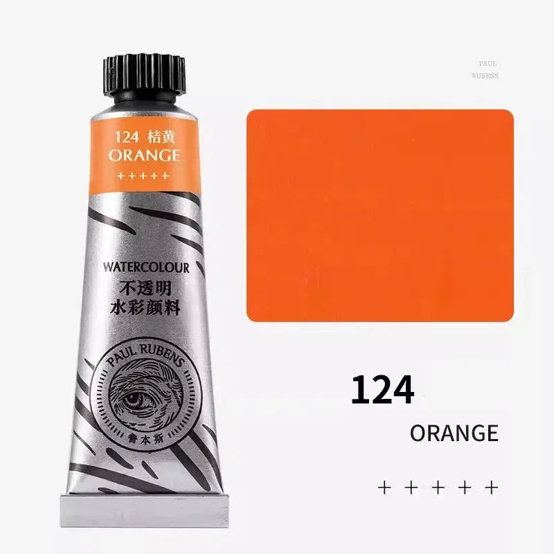 Paul Rubens 36 Colors Non-transparent Watercolor Paint Tube 15ml Professional Watercolour For Painting Anime Art Supplies