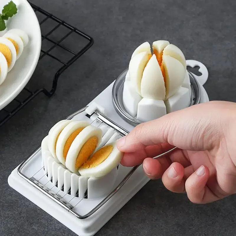 Stainless Steel Egg Slicer - Kitchen Gadget Tool