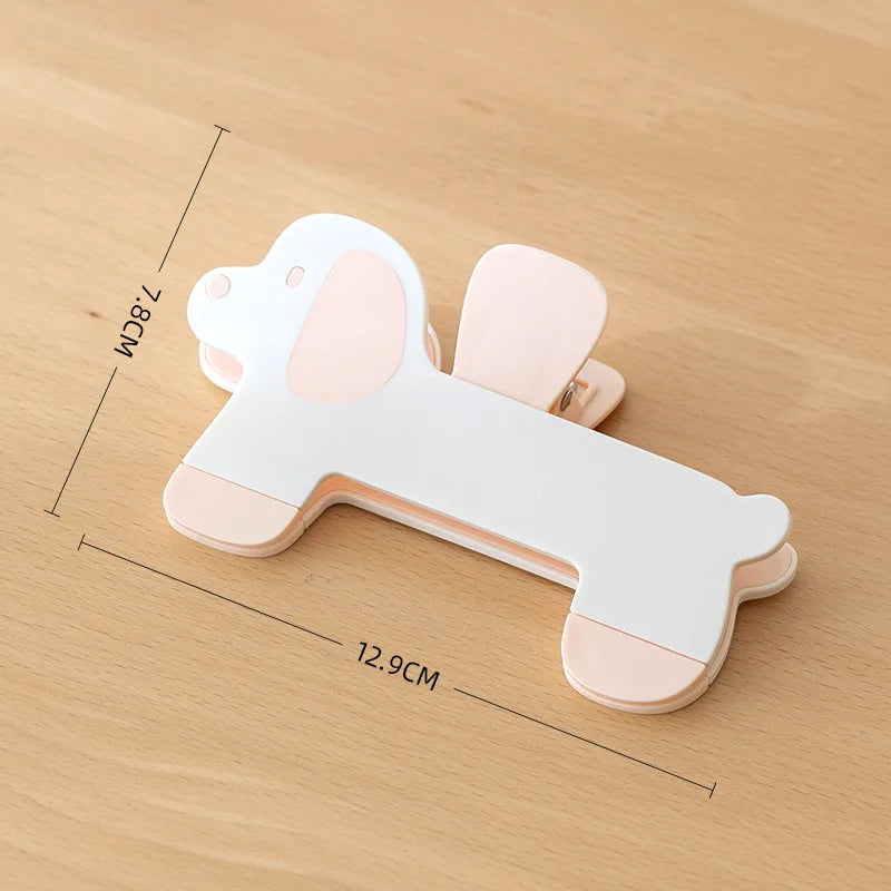 Puppy Shape Plastic Book Clip Cartoon Reading Auxiliary Fixed Book Clip Bookmark Creative Design Practical Bookstore Note Clip