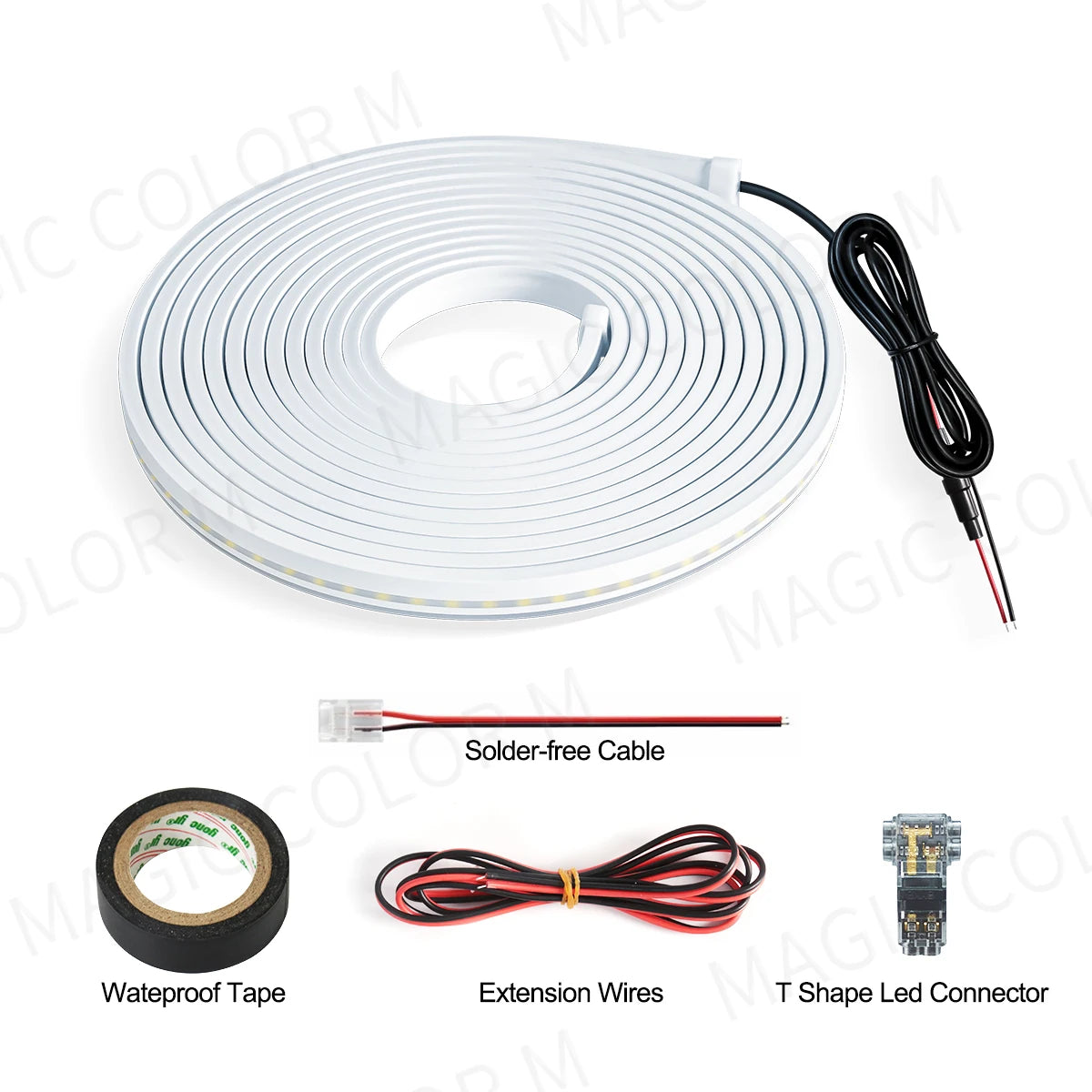 Premium 5M LED Car Interior Strip Light - Ambient Atmosphere Lighting Kit