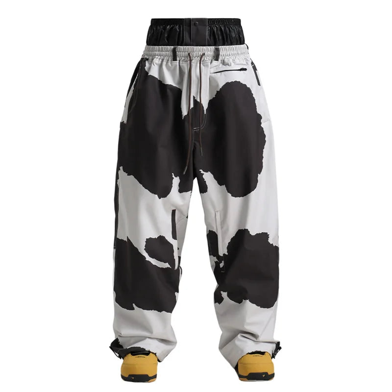 Outdoor Hiking Woman Snow Trousers Winter Mountain Sport Men Skiing Pants Loose Waterproof Female Snowboard Clothes Wear