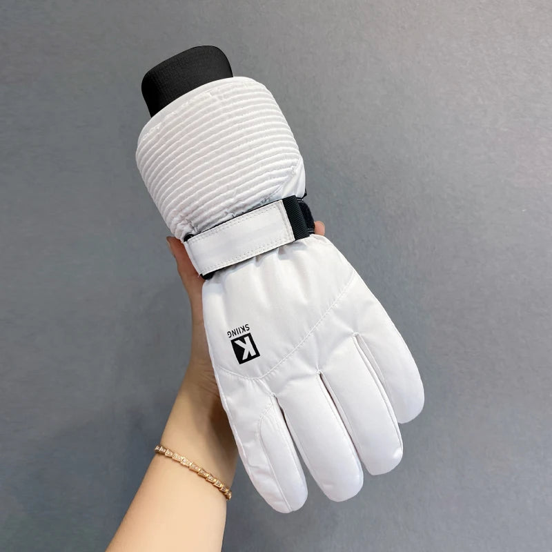 Winter men's and women's warm gloves, waterproof and skin friendly touch screen, suitable for cycling and skiing
