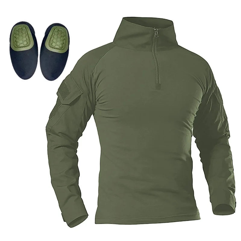 Men's Hunting Paintball Multicam Camouflage with Knee Pads Tactical Pants man Combat uniform Military Trousers Work clothing