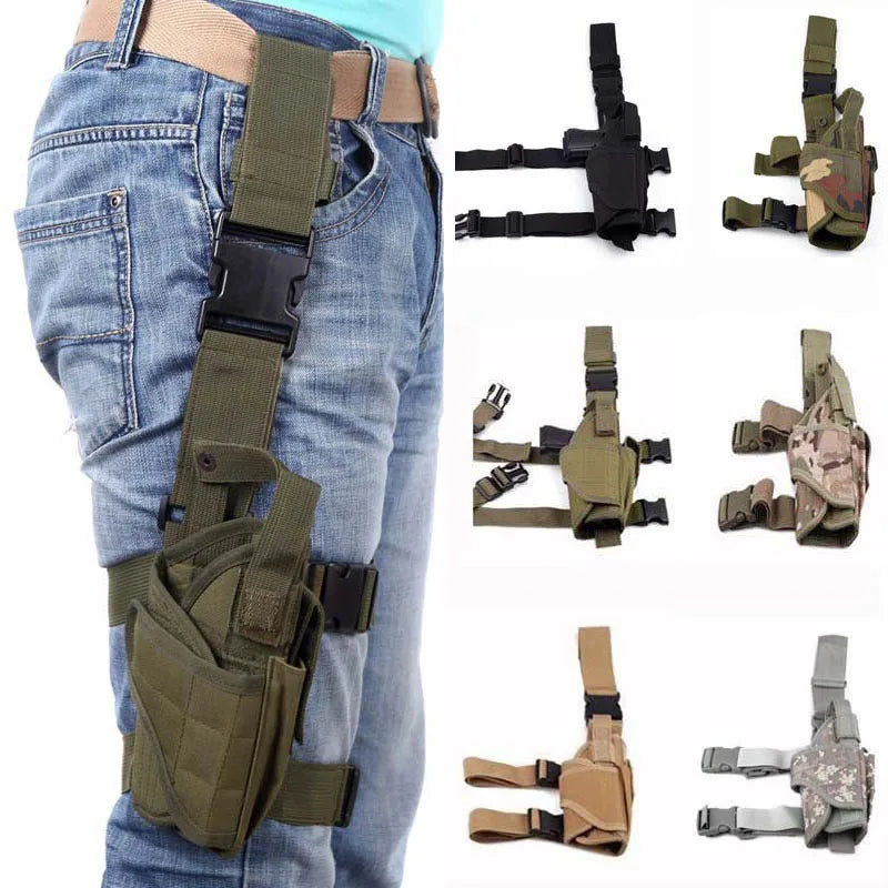 Tactical Tornado Leg Holster Airsoft Pistol Gun Drop Leg Holster Pouch Adjustable Magic Strap Holster For Universal Gun