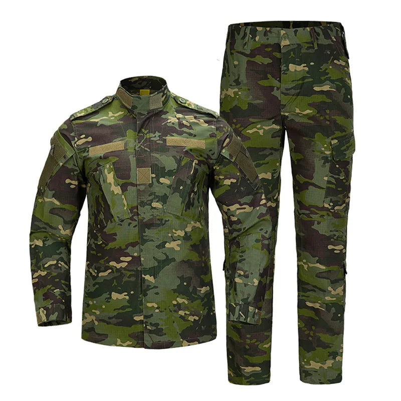 Second Generation 3 Color Grid ACU Series Outdoors Uniform Colete Tactico Militar Suit Tactical Clothing For Men