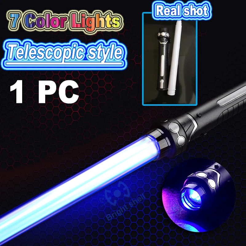 Premium RGB Lightsaber - 7 Color Changing LED Laser Sword with Sound