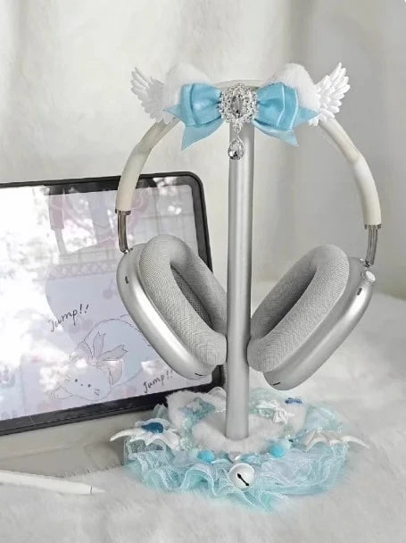 Plush Headphone Stand Customized Cute Headphone Storage Rack Desktop Gaming Esports Earphone Display Stand Headphone Accessories